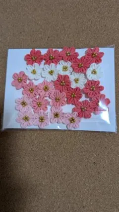 ハンドメイド ちりめん細工 花パーツ セット