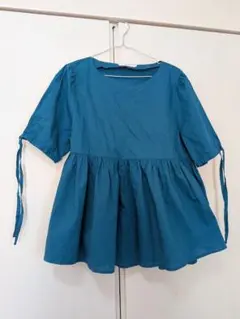 Samansa Mos2 blue チュニック 半袖 Lのサムネイル