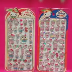 硬いシール②枚セット☆ぷっくり3D立体シール☆サンリオキャラクター