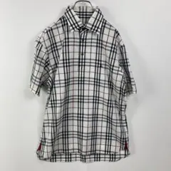 BURBERRY BLACK LABEL ノバチェック プルオーバーシャツ 半袖