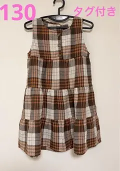 子供服　ノースリーブギャザーワンピース