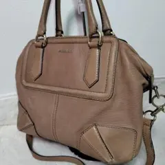 Max Mara マックスマーラ レザー 2WAY ショルダーバッグ ベージュのサムネイル