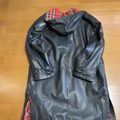 レディース本革ダッフルコート美品大きめフリーサイズ