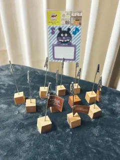 natural craft 木製メモクリップホルダー　11個セット