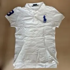 Ralph Lauren ホワイト ポロシャツ Lサイズ