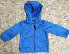 ミキハウスDOUBLEＢ　青色ウィンドブレーカー サイズ90