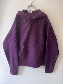 No.7977 Champion リバースウィーブ 総柄パーカー ボルドー XL