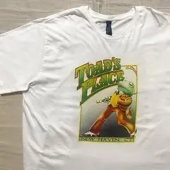 ●トードプレイス●USA古着 Tシャツ 白 3XL ヘインズ ホワイト カエル