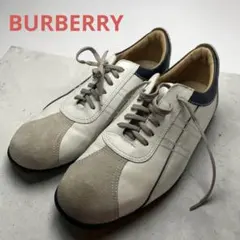 BURBERRY バーバリー レザースニーカー 白 26EEEのサムネイル