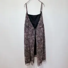 ペイトンプレイス【13B】キャミソールワンピース/ペイズリー柄 シフォン 日本製