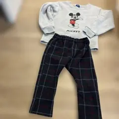 ミッキーマウストレーナー　ボトムスセット100cm