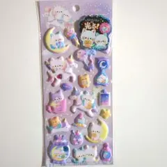 【正規品・匿名配送】ナイトミャウ　もっちりシール　くらいところで光る！　ねこ