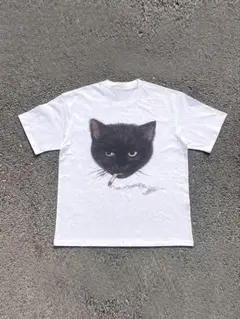 INAWLY 猫プリントTシャツ