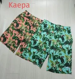 Kaepa ケイパ ハーフパンツ L 2枚セット オレンジ グリーンのサムネイル