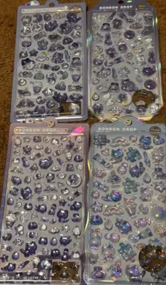 ボンボンドロップシール 国内正規品 オリジナル よるねこ シリーズ 4種