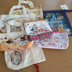 ディズニーキャラクターバッグ7点セット