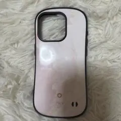 iFace マーブルピンク iPhoneケース　15Pro