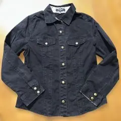 BURBERRY ブラックレーベル ブラックデニムシャツ 140A