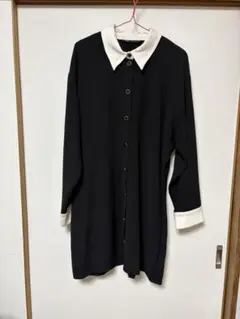 ZARA 黒 長袖　膝丈　ワンピース