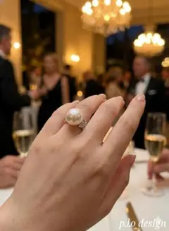 【圧倒的存在感】13mm超大粒 南洋真珠 オーストラリア白蝶真珠 リング