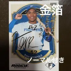 エドポロ・ケイン【100枚限定銀箔サイン】BBM 2026 ルーキーエディション