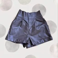 レザーショートパンツ GRL グレイル ショートパンツ ブラウン