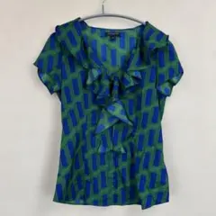 BANANA REPUBLIC フリル付きブラウス XS 美品　上品　旅行