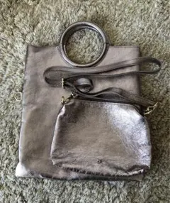 ハンドバッグ　ゴールド　牛皮　Scrap bookで購入