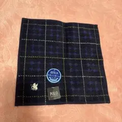 POLO ハンカチ ネイビー チェック柄 ⭐︎新品未使用