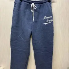 Bonne Nuit 裏起毛 ジョガーパンツスウェット ロゴ メンズ M