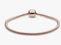 PANDORA モーメント 17cm ローズ スネークチェーン ブレスレットのサムネイル