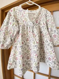 花柄 ワンピース ベビー服 100cm