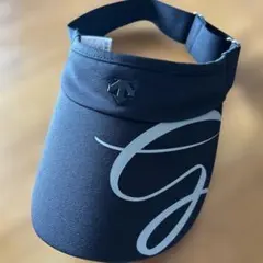 デサントゴルフ　黒バイザー美品♪のサムネイル
