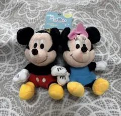 ディズニー ミッキー＆ミニー ニコぬいキーホルダー 未使用 おそろいで★