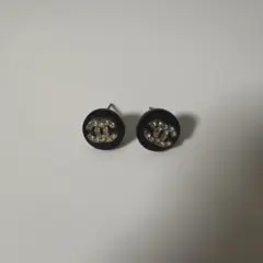 CHANEL ピアス ココマーク ライトストーン 2個セット