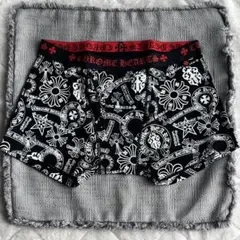 新品】 Chrome Hearts ショート ボクサー ブリーフ 黒×白 M - メルカリ