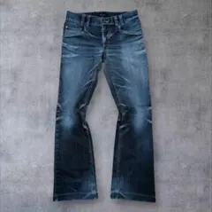 Archive denim flare pants Y2K grunge 00s