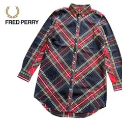 【FRED PERRY】フレッドペリー/チェック柄シャツワンピース