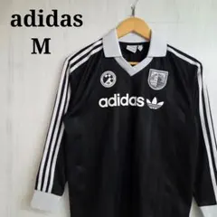 adidas 長袖 フットボールシャツM-L ゲームシャツ - メルカリ