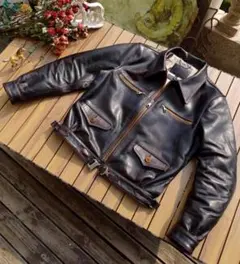 【#10165】ハルトマンモデル 茶芯馬革 空軍フライトジャケット 本革