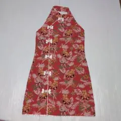 130★ヒステリックミニ★ミニちゃんプリント！チャイナドレス★ワンピース