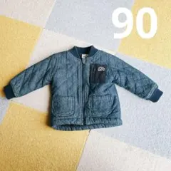 Buddy Lee キルティングジャケット 90サイズ　デニム風　モコモコ