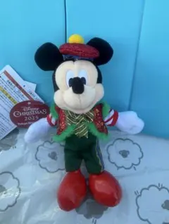 ミッキーマウス クリスマス2025 ぬいぐるみバッジ