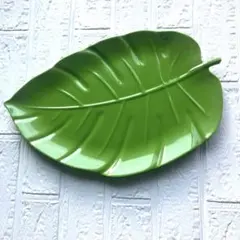 リーフ型 プレート 皿 グリーンのサムネイル
