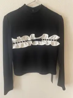 ニット/セーター JILTU petit frill knit(black) JILTU ジルチュpetit frill knit ブラック - メルカリ