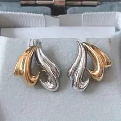 ツツミ K18 Pt900 3g コンビイヤリング 極美品 18金 プラチナのサムネイル
