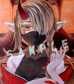 色紙】オリジナルイラスト アナログ 女の子 原画 - メルカリ