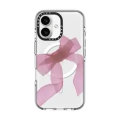 CASETiFY iPhone16por ピンク リボン ケース - メルカリ