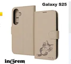 新品 未使用 Galaxy S25 手帳型 レザーケース ダヤン ニャンキューのサムネイル