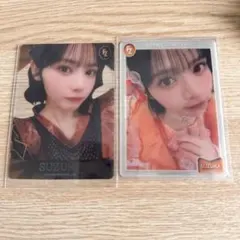 鎮西寿々歌 クリアトレカ2枚セット FRUITS ZIPPER